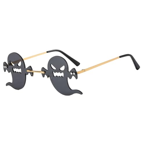 Fhkpsqkcn Halloween Party Brillen Metal Frameless Halloween Brillen Halloween Eyewear Für Kinder Erwachsene Halloween Party von Fhkpsqkcn