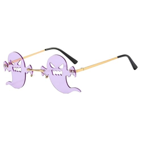Fhkpsqkcn Halloween Party Brillen Metal Frameless Halloween Brillen Halloween Eyewear Für Kinder Erwachsene Halloween Party von Fhkpsqkcn