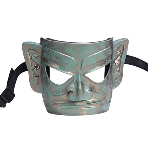 Fhkpsqkcn Halloween Party Maske Drei Sterne Hügelmaske Vollgesicht Cosplay Maske Maskerade Maske Für Erwachsene Frauen Männer Halloween Cosplay von Fhkpsqkcn