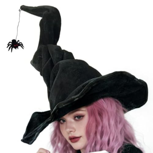 Fhkpsqkcn Hexenhut Anhänger Halloween Spiders Hat Widget Persönlichkeitshut Dekoration Für Kostüm Und Cosplay von Fhkpsqkcn