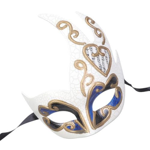 Fhkpsqkcn Masquerade Eyemask Für Frauen Männer Karnevale Halloween Eyemask Maskerade Halbgesicht Halloween Kostümgenann von Fhkpsqkcn