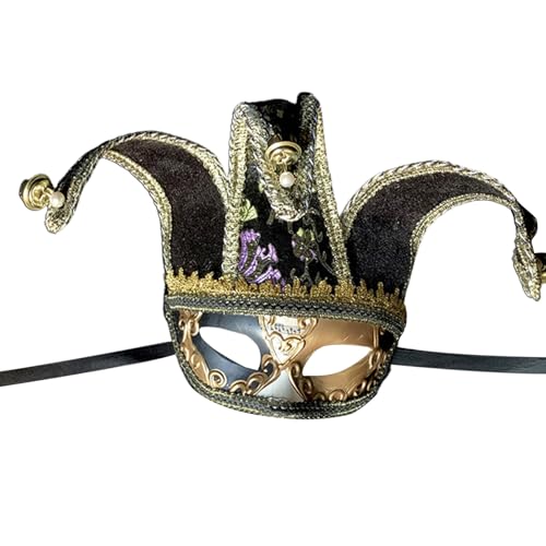 Fhkpsqkcn Masquerade Halbgesicht Halloween Maskerade Eyemask Masquerade Kostümgreifung Für Frauen Männer Halloween Carnivals Proms von Fhkpsqkcn