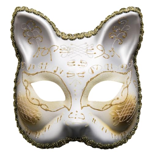 Fhkpsqkcn Masquerade Japanische Anime Cosplay Party Maske Halbgesicht Maske Mardi Gras Für Halloween Partys von Fhkpsqkcn