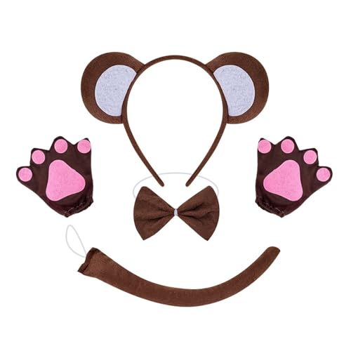 Fhkpsqkcn Monkey Dress Up Outfit Halloween Monkey Tierkostüm Accessoires Für Kid Boy Girl Cosplay Geburtstag Weihnachten Halloween von Fhkpsqkcn
