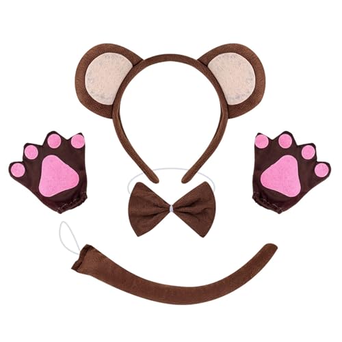 Fhkpsqkcn Monkey Dress Up Outfit Halloween Monkey Tierkostüm Accessoires Für Kid Boy Girl Cosplay Geburtstag Weihnachten Halloween von Fhkpsqkcn