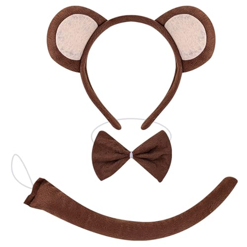 Fhkpsqkcn Monkey Dress Up Outfit Halloween Monkey Tierkostüm Accessoires Für Kid Boy Girl Cosplay Geburtstag Weihnachten Halloween von Fhkpsqkcn