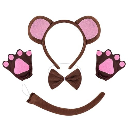 Fhkpsqkcn Monkey Dress Up Outfit Halloween Monkey Tierkostüm Accessoires Für Kid Boy Girl Cosplay Geburtstag Weihnachten Halloween von Fhkpsqkcn