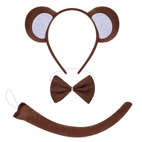 Fhkpsqkcn Monkey Dress Up Outfit Halloween Monkey Tierkostüm Accessoires Für Kid Boy Girl Cosplay Geburtstag Weihnachten Halloween von Fhkpsqkcn