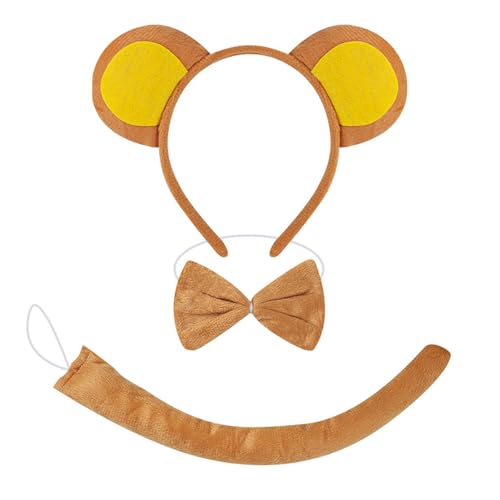 Fhkpsqkcn Monkey Dress Up Outfit Halloween Monkey Tierkostüm Accessoires Für Kid Boy Girl Cosplay Geburtstag Weihnachten Halloween von Fhkpsqkcn