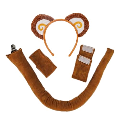 Fhkpsqkcn Niedliche Tierstirnbänder Haar Hoop Themen Party Requisiten Für Kinder Erwachsene Halloween Dekore Rollenspiel Party Requisiten Set Set von Fhkpsqkcn