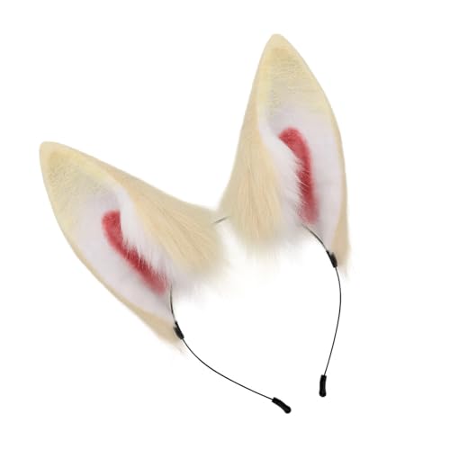 Fhkpsqkcn Wolf Foxes Kostümzubehör Ohrhaarband Plüsch Schwanz Für Kid Girl Cosplay Weihnachten Halloween Tierkostüm von Fhkpsqkcn