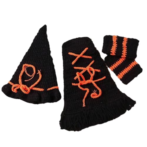 Schöne Halloween Neugeborene Fotografie Outfit Weichzauberer Kostüm Cloak Socken Festival Fotostaum Für Säuglinge 0-1m von Fhkpsqkcn
