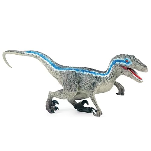Fhlprte Dinosaurs,Tyrannosaurus Rex,elociraptor, detailgetreuer Dino mit beweglichem Kiefer, Dinosaurier Plastikmodell für Sammler, Tortendekoration, Geschenke (Velociraptor) von Fhlprte