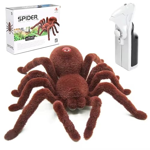 Fhlprte Ferngesteuerte Spinne Spielzeug,Realistische Spinne,6.29 * 6.69 * 1.96 in,Spinne Dekoration,Ferngesteuerte Tarantel,Spinne Infrarotspielzeug,Streich Geschenk,für Halloween Aprilfisch von Fhlprte