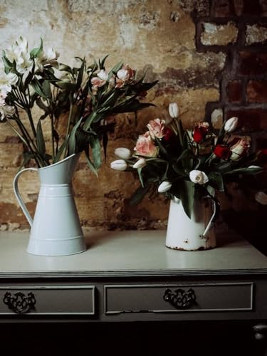 Blumen in Retro-Vase – 1000-teiliges Holzpuzzle – Lernspiel, Heimdekoration, Puzzle von FiXizy
