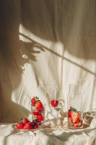 Erdbeeren in Einer Glasflasche – 1500-teiliges Holzpuzzle – großes Lernspiel für Erwachsene und Familien von FiXizy