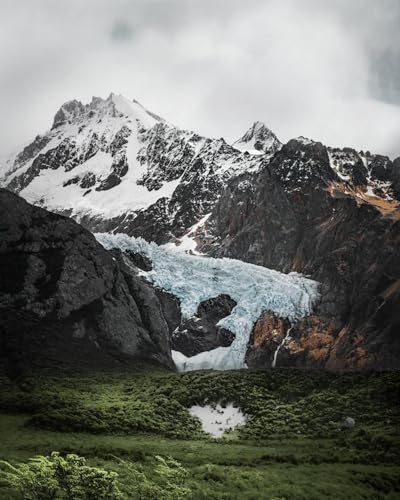 Gletscher auf den Snowy Mountains – 3000-teiliges Holzpuzzle – herausfordernd und ideal für Familienspaß von FiXizy