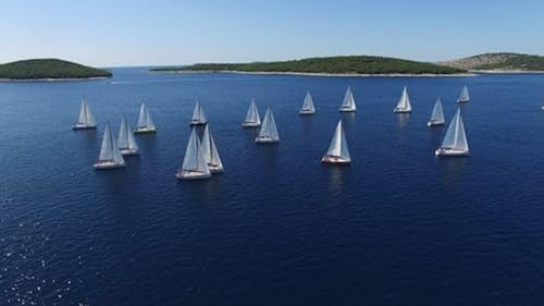 Segelboot auf blauem Wasser – 6000-teiliges Holzpuzzle – für Erwachsene ab 14 Jahren von FiXizy