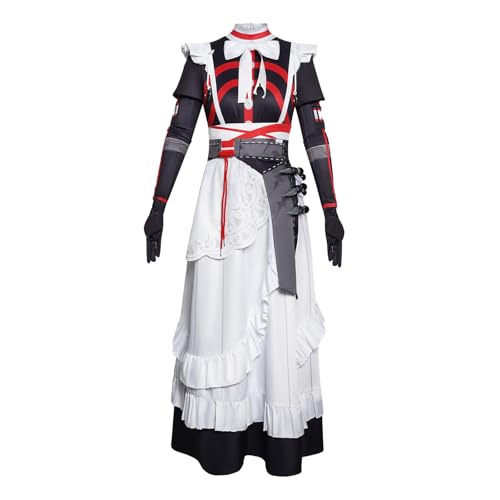 Fiamll Alexandrina Sebastiane Cosplay Kostüm - Zenless Zone Zero Cosplay Verkleidung Alexandrina Uniform Maid Kleid für Halloween, Karneval & Party XXL von Fiamll