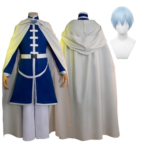 Fiamll Anime Frieren auf der Beerdigung Himmel Cosplay Kostüm Outfit Blau Uniform Mantel Full Set Halloween Party Karneval Dress Up Anzug mit Perücke für Männer Jungen XL Fiamll Anime Frieren auf der Beerdigung Himmel Cosplay Kostüm Outfit Blau Uniform Mantel Full Set Halloween Party Karneval Dress Up Anzug mit Perücke für Männer Jungen XL von Fiamll