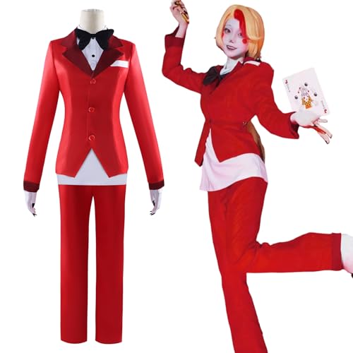 Fiamll Charlie Morningstar Cosplay Hazbin Hotel Cosplay Kostüm Rot Blazer Anime Verkleidung Charlie Morningstar Uniform Halloween Karneval Kostüm 3XL Fiamll Charlie Morningstar Cosplay Hazbin Hotel Cosplay Kostüm Rot Blazer Anime Verkleidung Charlie Morningstar Uniform Halloween Karneval Kostüm 3XL von Fiamll