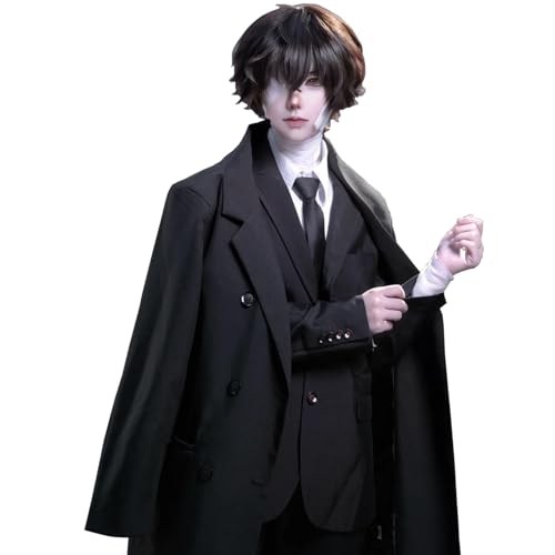 Fiamll Dazai Osamu Cosplay Bungo Stray Dogs Cosplay Dazai Osamu Kostüm Osamu Dazai Outfit Full Set Halloween Karneval Party S Fiamll Dazai Osamu Cosplay Bungo Stray Dogs Cosplay Dazai Osamu Kostüm Osamu Dazai Outfit Full Set Halloween Karneval Party S von Fiamll