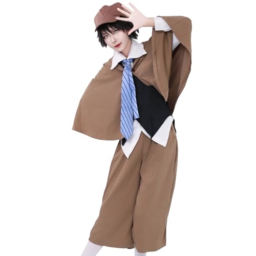 Fiamll Edogawa Rampo Cosplay Bungo Stray Dogs Cosplay Ranpo Edogawa Kostüm Windbreaker-Outfit Anzüge für Halloween Party Karneval XXL Fiamll Edogawa Rampo Cosplay Bungo Stray Dogs Cosplay Ranpo Edogawa Kostüm Windbreaker-Outfit Anzüge für Halloween Party Karneval XXL von Fiamll