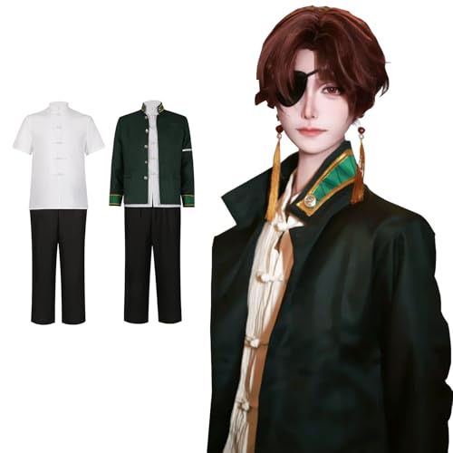 Fiamll Hayato Suo Cosplay Karikatur Hayato Suo Komplettset mit Ohrringe Augenmaske für Männer Jungen Uniform Kostüm Halloween Karneval Dress Up Anzu S Fiamll Hayato Suo Cosplay Karikatur Hayato Suo Komplettset mit Ohrringe Augenmaske für Männer Jungen Uniform Kostüm Halloween Karneval Dress Up Anzu S von Fiamll
