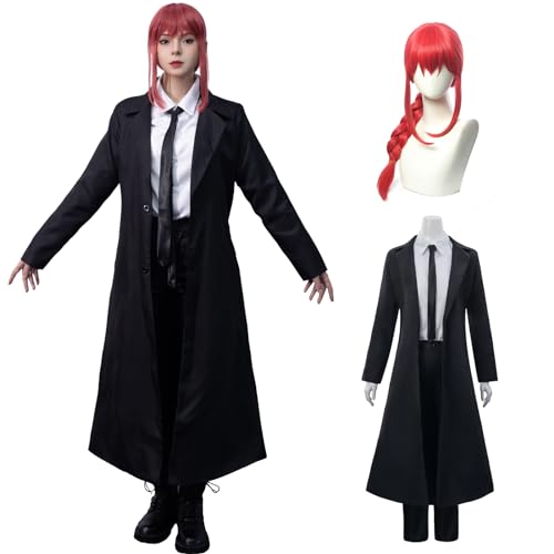 Fiamll Kettensäge Mann Cosplay Kostüm Makima Cosplay mit Perücke Komplettes Set Chainsaw Man Cosplay Uniform Outfit für Halloween Karneval M Fiamll Kettensäge Mann Cosplay Kostüm Makima Cosplay mit Perücke Komplettes Set Chainsaw Man Cosplay Uniform Outfit für Halloween Karneval M von Fiamll