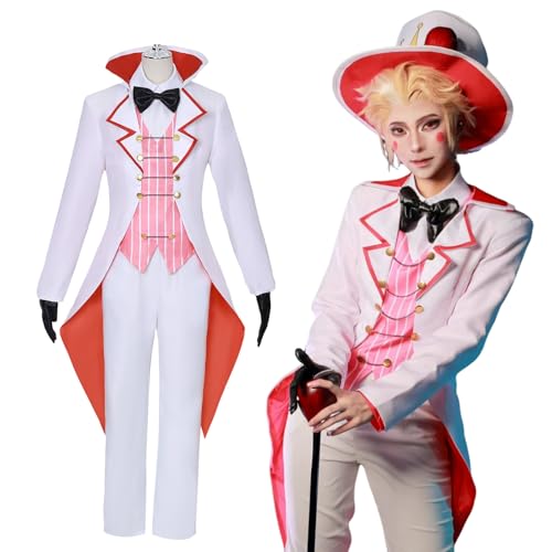 Fiamll Lucifer Morningstar Cosplay Hazbin Hotel Cosplay Kostüm Weiß Blazer Anime Verkleidung Lucifer Morningstar Uniform Halloween Karneval Kostüm XL Fiamll Lucifer Morningstar Cosplay Hazbin Hotel Cosplay Kostüm Weiß Blazer Anime Verkleidung Lucifer Morningstar Uniform Halloween Karneval Kostüm XL von Fiamll