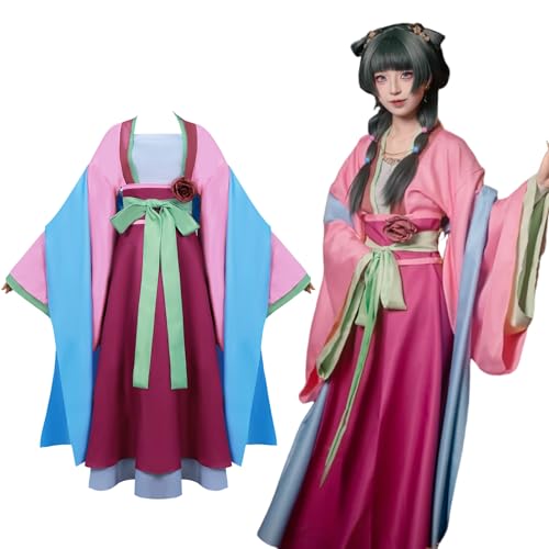 Fiamll Maomao Cosplay Kostüm Damen Outfit Hanfu Kleid The Apothecary Diaries Kostüm Halloween Karneval Anzug Outfits Rosa XXL Fiamll Maomao Cosplay Kostüm Damen Outfit Hanfu Kleid The Apothecary Diaries Kostüm Halloween Karneval Anzug Outfits Rosa XXL von Fiamll