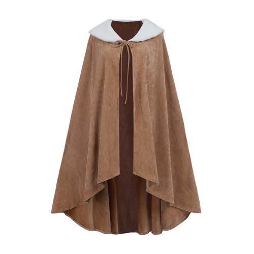 Fiamll Mittelalter Umhang Damen Kapuzenumhan,Renaissance Vampir Umhang für Halloween Weihnachten Maskerade Familienfeier Karneval Cosplay S Fiamll Mittelalter Umhang Damen Kapuzenumhan,Renaissance Vampir Umhang für Halloween Weihnachten Maskerade Familienfeier Karneval Cosplay S von Fiamll