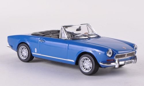 Fiat 124 Spider BS, blau , 1970, Modellauto, Fertigmodell, Vitesse 1:43 von Fiat