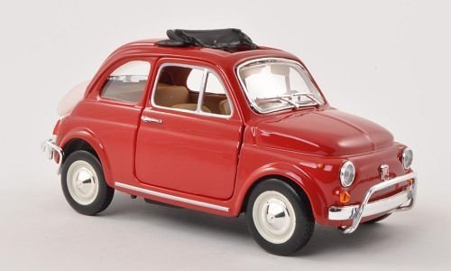 Fiat 500 L, rot, 1968, Modellauto, Fertigmodell, Bburago 1:24 von Fiat