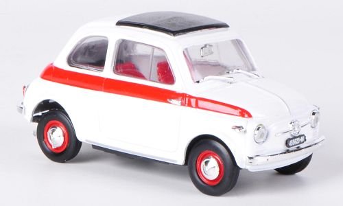Fiat 500 Sport, weiss/rot, 1959, Modellauto, Fertigmodell, Brumm 1:43 Fiat 500 Sport, weiss/rot, 1959, Modellauto, Fertigmodell, Brumm 1:43 von Fiat