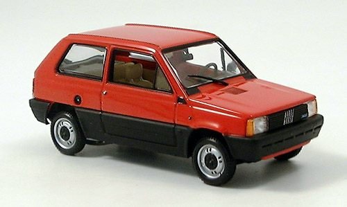 Fiat Panda, rot, 1980, Modellauto, Fertigmodell, Minichamps 1:43 von Fiat
