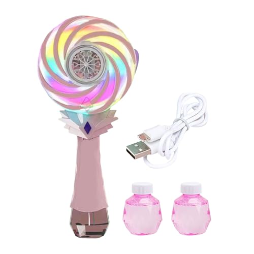Fiauli Bubble Machine mit Batterie mit großer Kapazität 600 ml Lösung Auflagerung wiederaufladbare LED-Leuchten automatisch 10-Loch-Gebläse für Outdoor-Partys lustige Spielzeugkinder A Fiauli Bubble Machine mit Batterie mit großer Kapazität 600 ml Lösung Auflagerung wiederaufladbare LED-Leuchten automatisch 10-Loch-Gebläse für Outdoor-Partys lustige Spielzeugkinder A von Fiauli
