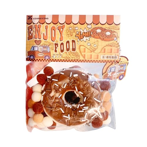 Fiauli Dessert Stress Relief Spielzeug Kinder simulierte Lebensmittel Prise Slow Rebound Waffel Donut Squishes Sensorische Zappel -Squeeze Erwachsene Geburtstag J von Fiauli