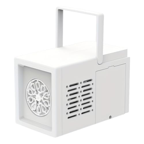 Fiauli Ergonomische Bubble Maker-Maschine für Kids Electric Automatic Gebläse Design mit Nicht rutschem Griff batteriebetriebener kontinuierlicher Flussspielzeug Outdoor-Spielzeit im Freien Weiß von Fiauli