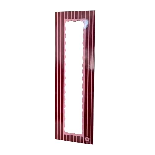 Fiauli Whiteboard Magnetic Frame Photo für den Kühlschrank-Familien-Bilddisplayhalter mit klarem PVC-Abdeck Rot von Fiauli