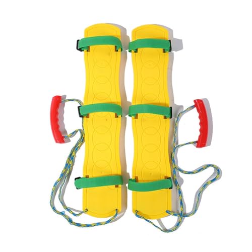 3 Legged Race Bands Elastic Tie Rope Straps Birthday Party Games for Kids Legged Race Game Carnival Field Day Backyard and Relay Race Game Christmas Game (Color : Yellow) von FiavUs