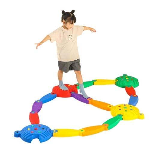FiavUs Kids Stepping Stones 16er-Pack, Tragbarer Schwebebalken für Kinderspiele, Indoor & Outdoor Kleinkind Sensorik Spielzeug, Hindernisparcours für Kinder ab 3 Jahren von FiavUs