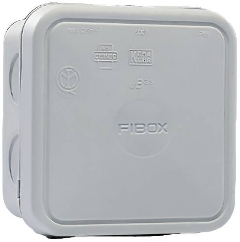 Fibox 8600670 Abzweigkasten (L x B x H) 90 x 90 x 49mm Grau (RAL 7035) IP65 1St. von Fibox