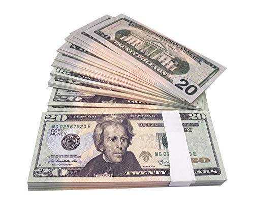 Ficheny Prop Money Copy Play Money, 100 Teile für Musikvideos, Lernspielzeug für Kinder und Geburtstagsfeier Ficheny Prop Money Copy Play Money, 100 Teile für Musikvideos, Lernspielzeug für Kinder und Geburtstagsfeier von Ficheny