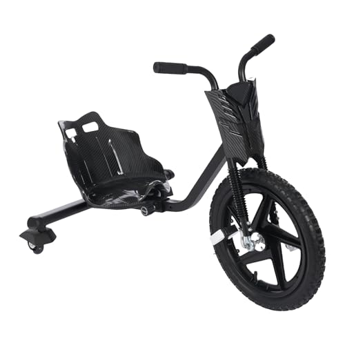 Fichiouy Kinderdreirad, Dreirad mit Pedalen, verstellbare Höhe Kinder-Tret-Dreirad mit Drift-Funktion für Kinder ab 6 Jahren von Fichiouy
