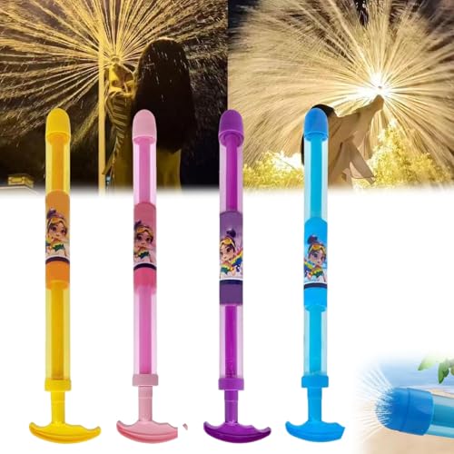 Feuerwerk wasserpistole,4 stück feuerwerks wasserpistole Spielzeug,feuerwerks,wassersprühspielzeug,wassersprühspielzeug im feuerwerksstil,Romantisches Feuerwerk wasserpistole für Paare (4PCS) von Ficugxd