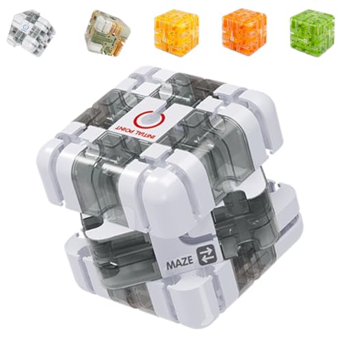 Komplexes Puzzle Mit Rollenden Kugeln,Large Labyrinth 3D Puzzle Maze Cube - Engaging Brain Teaser Toy,großes Labyrinth 3D Puzzle -würfel,2-in-1 -Zauberwürfel & Kugel,for Stress Relief & Logic-B von Ficugxd