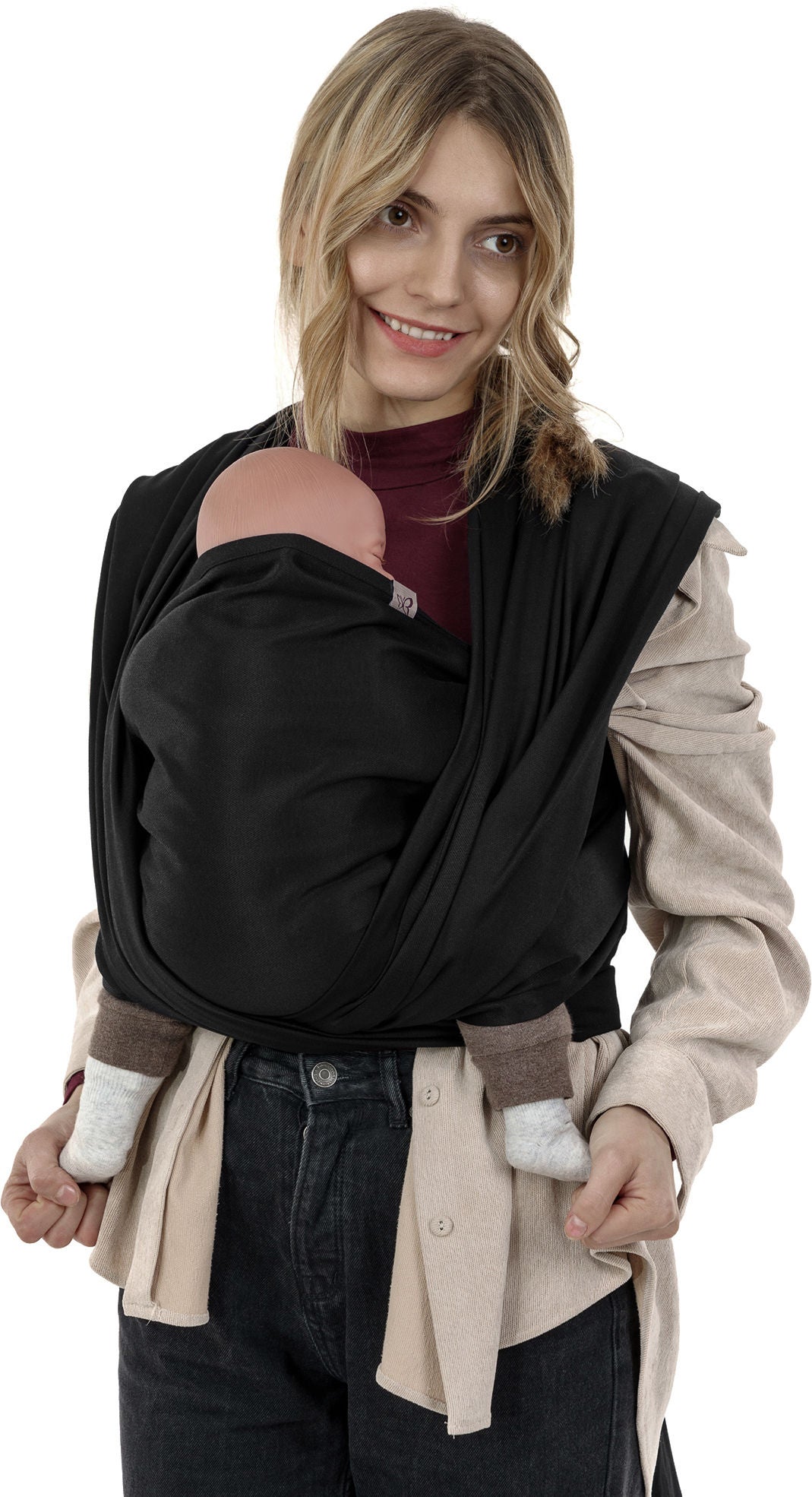 Fidella Wrap Tragetuch, Chevron/Black von Fidella