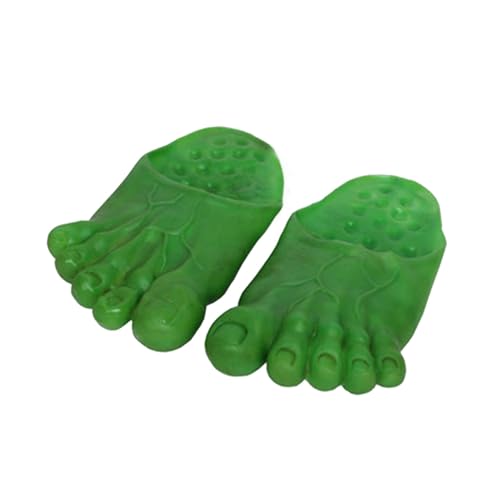 Fierudeng Fuß Hausschuhe | Fußkostüm | Neuartige Bequeme Breit Geschnittene Accessoires Für Kostümfeste Herren Halloween Partys Drinnen & Draußen von Fierudeng