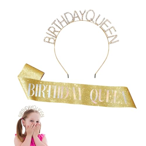 Fierudeng Happy Birthday Krone Strass Beauty Queen Geburtstag Schärpe Hochzeit Haarschmuck Alterszeremonie Foto Requisiten für Events Party Mädchen Frauen Fierudeng Happy Birthday Krone Strass Beauty Queen Geburtstag Schärpe Hochzeit Haarschmuck Alterszeremonie Foto Requisiten für Events Party Mädchen Frauen von Fierudeng